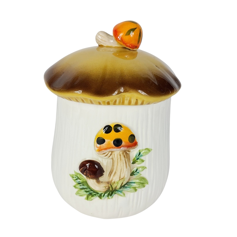 Sears & Roebuck Vintage 1978 Merry Mushroom Canister